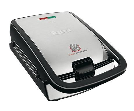 Tefal SW852D12 sandwichera 700 W Negro, Acero inoxidable