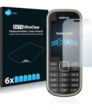 Savvies Protector de Pantalla para Nokia 3720 classic [6 U