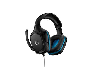 Logitech G432 Auriculares gaming 71 con cable sonido 7.1 surround dts headphonex 2.0 transductores 50mm usb y jack audio 35mm volteable peso ligero pcmacxbox oneps4switch negro pcps4ps5xboxswitchmovil 50