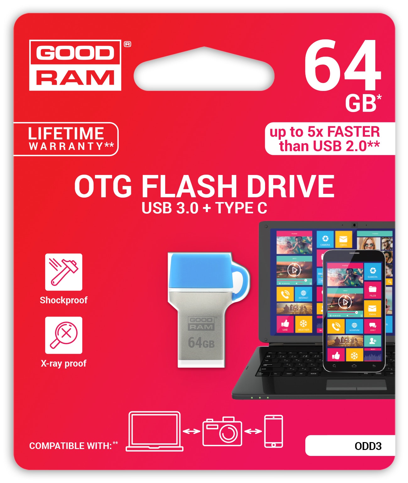 GOODRAM Goodram 64GB USB 3.0 unidad flash USB USB Type-A /