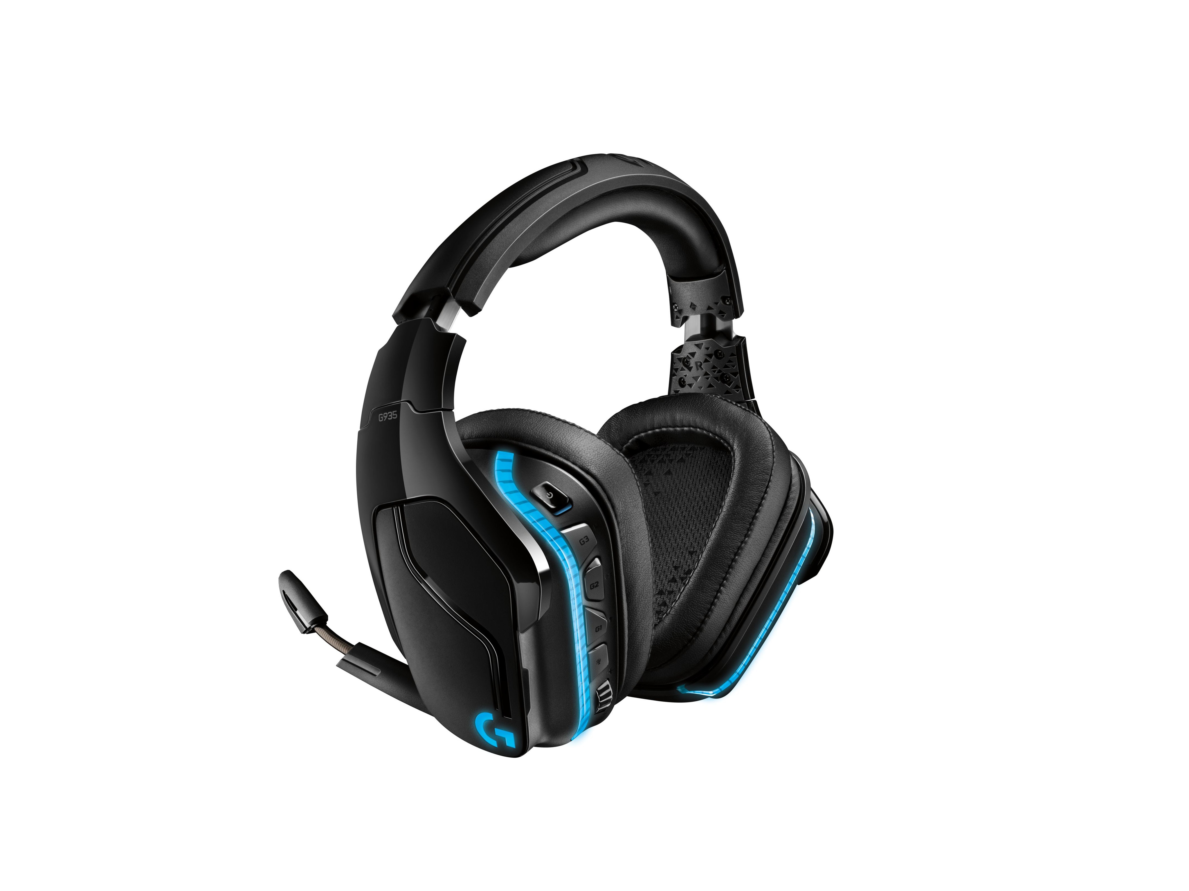 Logitech G935 Binaural Diadema Negro, Azul