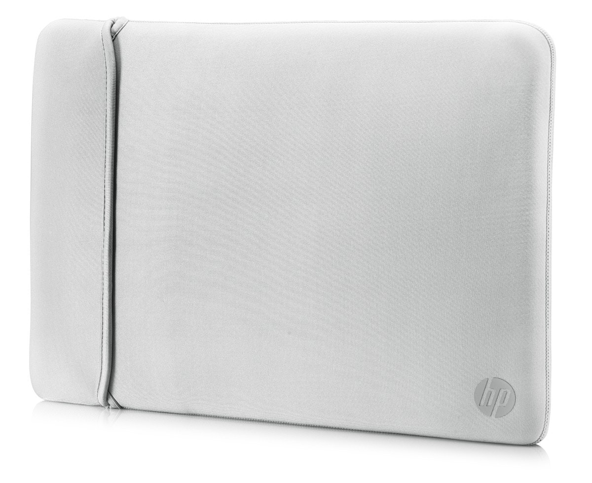 HP 15.6 Neoprene Reversible Sleeve maletines para portátil 39,6 cm (15.6) Funda Negro, Plata