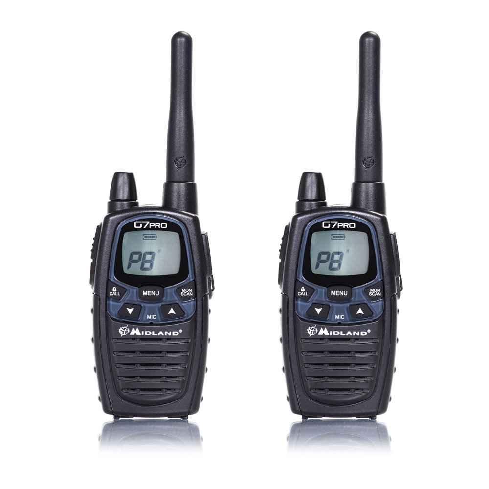 Midland G7 PRO two-way radios 8 canales 446.00625 - 446.09375 MHz Negro