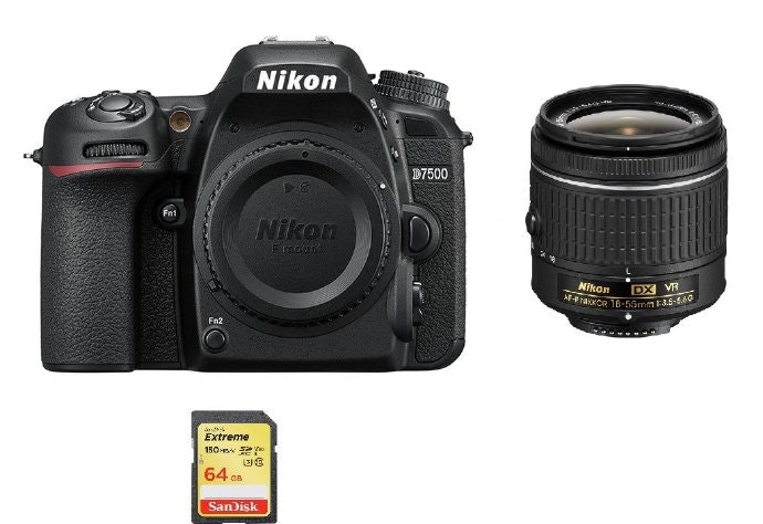 Nikon NIKON D7500 KIT AF-P 18-55 mm F3.5-5.6G VR + 64GB