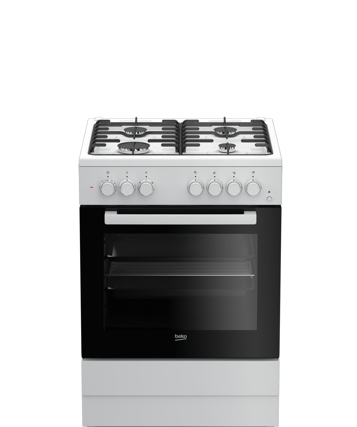 Beko FSE62110DW cocina Cocina independiente Blanco Encimera de gas A