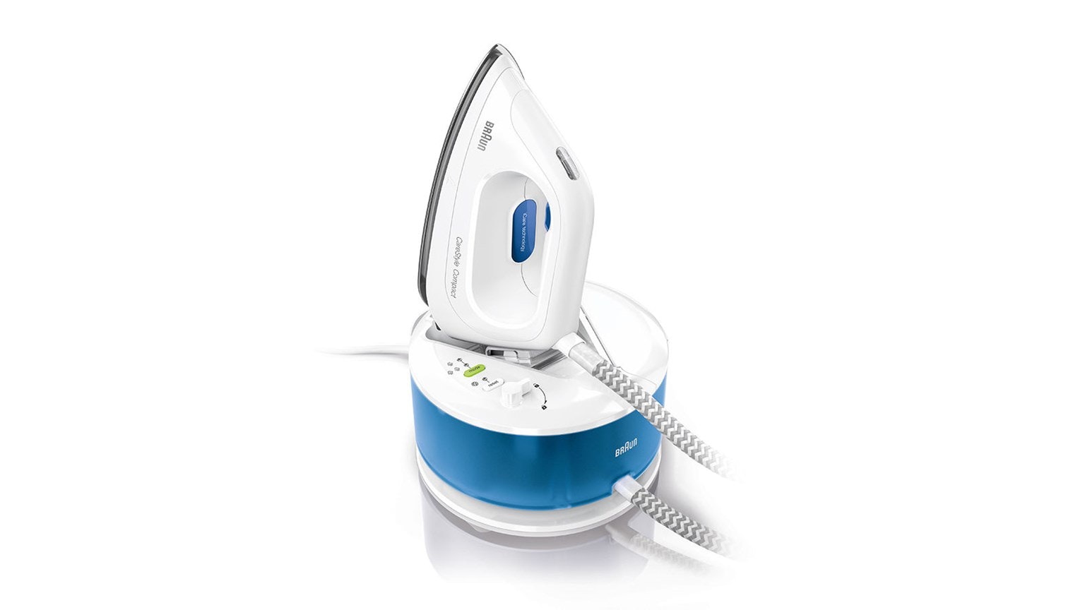 Braun CareStyle 2 Compact IS 2043 2200 W 1,3 L Suela de Eloxal Azul, Blanco