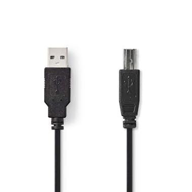 Nedis Nedis CCGP60100BK20 cable USB 2 m USB A USB B Negr