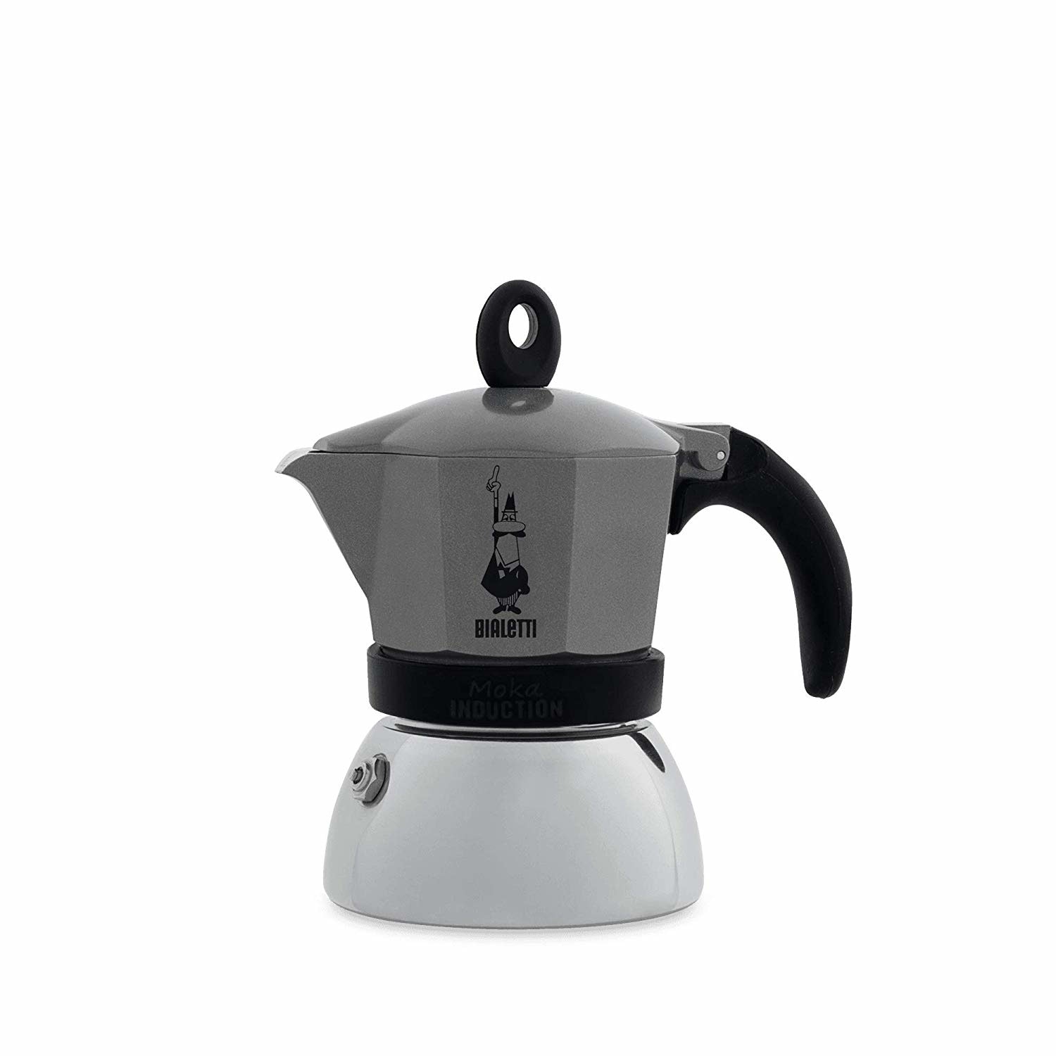 Bialetti Bialetti Moka Induction Aluminio, Antracita, Negro
