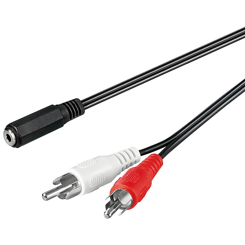 GooBay Goobay 50442 cable de audio 1,4 m 3,5mm 2 x RCA Negro