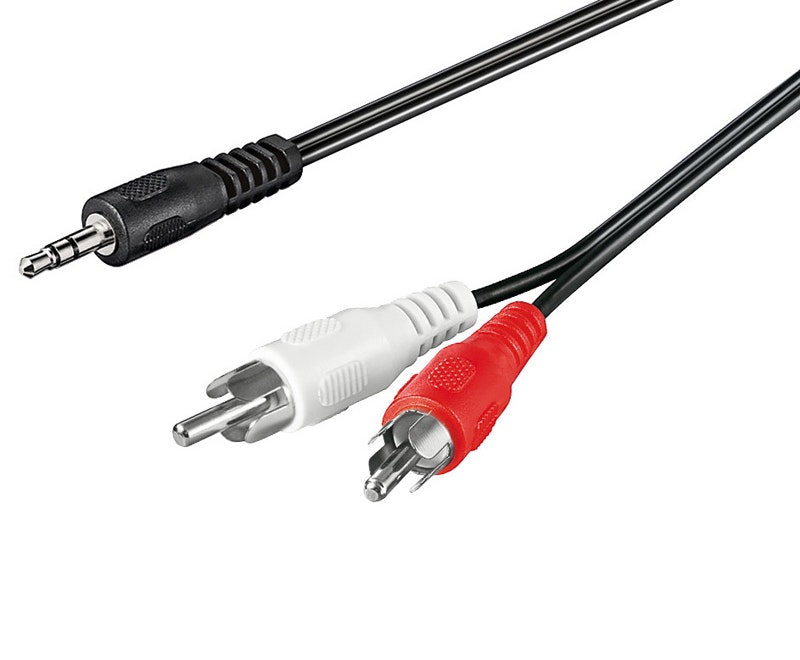 GooBay Goobay 50196 cable de audio 3 m 3,5mm 2 x RCA Negro