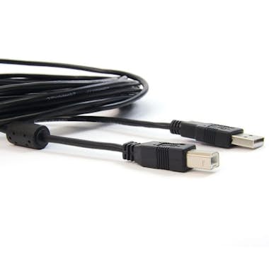 PowerGreen CABLE USB 2.0 IMPRESORA TIPO AM-BM CON FERRITA 1.8