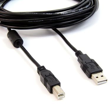 PowerGreen CABLE USB 2.0 IMPRESORA TIPO AM-BM CON FERRITA 1.8