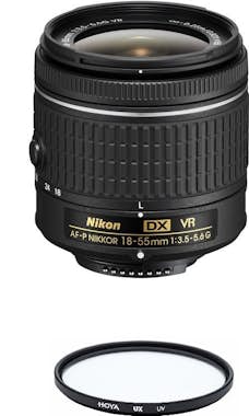 Nikon NIKON AF-P 18-55mm F3.5-5.6G VR + HOYA UX UV 55mm