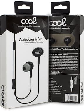 Cool Auriculares 3,5 mm COOL In-Ear Stereo Con Micro Ne