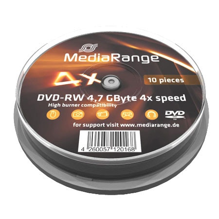 MEDIARANGE MediaRange MR450 DVD en blanco 4,7 GB DVD-RW 10 pieza(s)