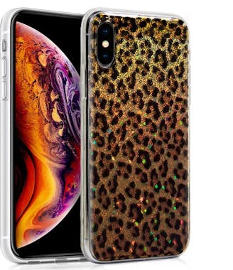 Cool Carcasa iPhone XS Max Glitter Leopardo