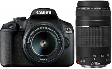 Canon EOS 2000D + EF-S 18-55mm F3.5-5.6 IS II + EF 75-30