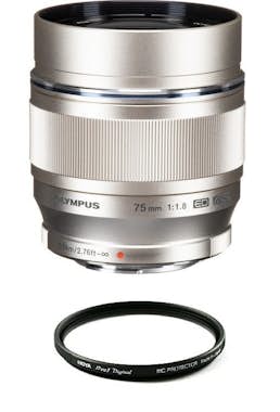 Olympus OLYMPUS 75MM F1.8 Plata + HOYA 58mm PRO 1D Protect