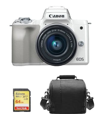 Canon CANON EOS M50 Blanco KIT EF-M 15-45mm F3.5-6.3 IS