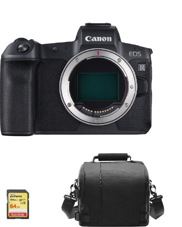 Canon CANON EOS R Cuerpo Negro + 64GB SD tarjeta + Bolsa