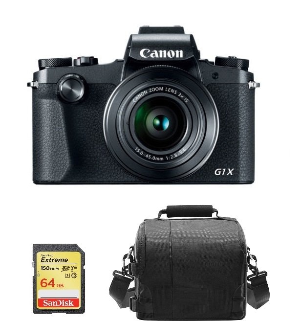 Canon CANON G1X Mark III + 64GB SD tarjeta + Bolsa de ca