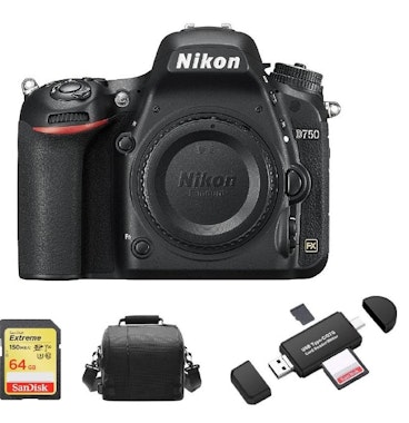 Comprar Nikon NIKON D750 + Tarjeta SD de 64GB + Bolsa de camara + Lector de tarjetas de memoria | House