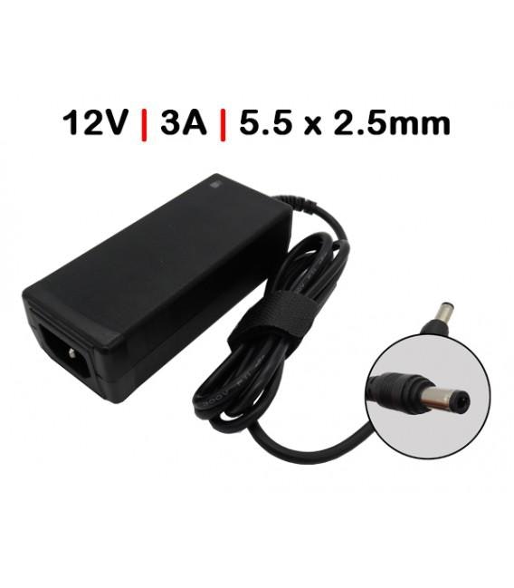 OEM CARGADOR PARA MONITOR 12V 3A 5.5 X 2.5MM 36W