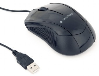 Gembird Gembird MUS-3B-02 ratón USB Óptico 1000 DPI Ambide