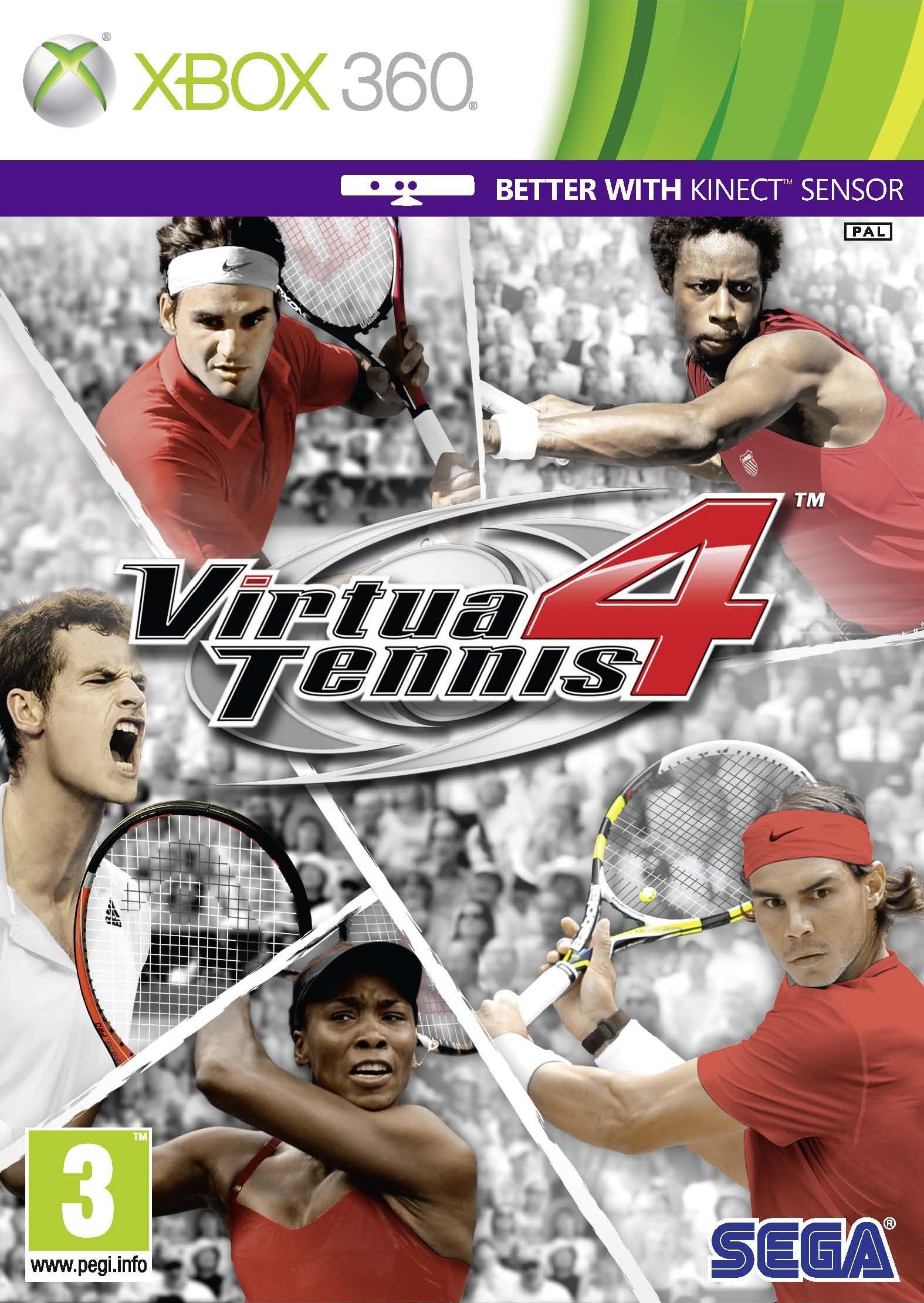 Sega SEGA Virtua Tennis 4, Xbox 360 vídeo juego Inglés