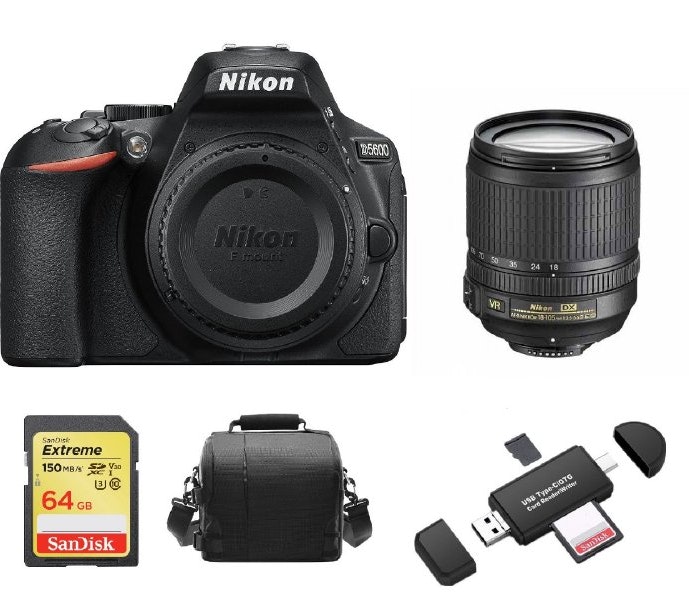 Nikon NIKON D5600 + AF-S 18-105MM F3.5-5.6G ED VR + Tarj