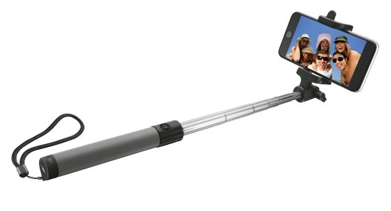 Trust Urban Palo para selfie bluetooth plegable negro 21035 autofotos smartphone plata stick 6 75520