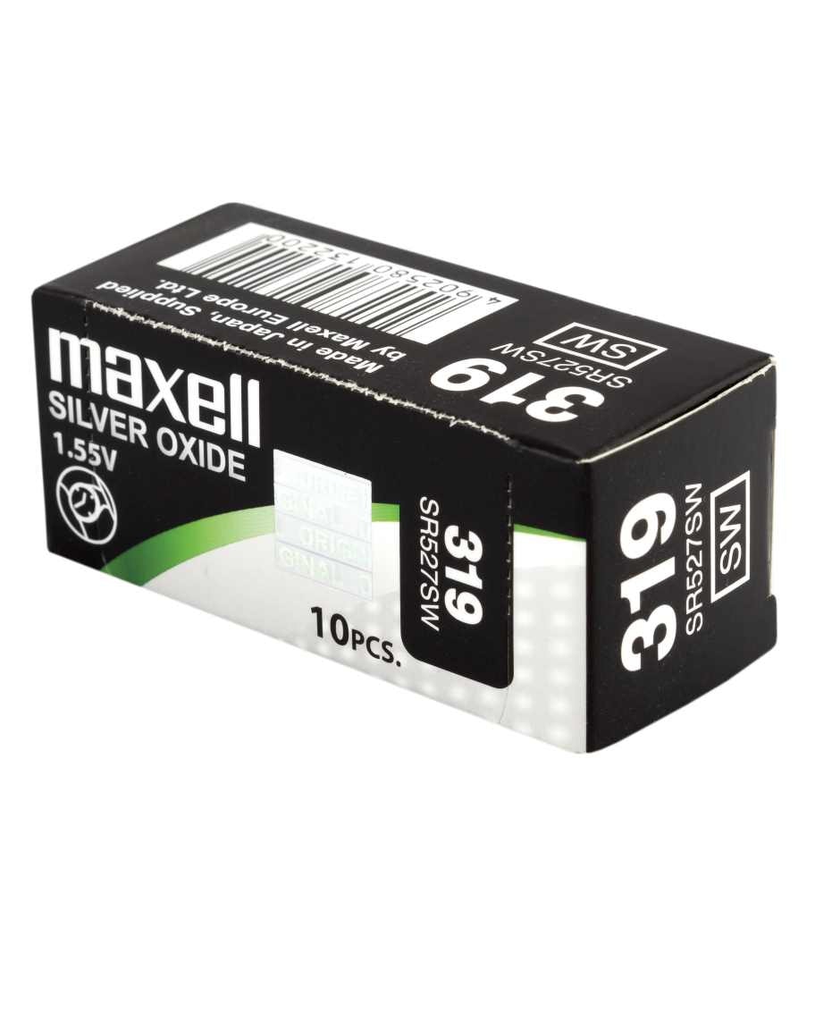 Pila Para Reloj maxell 18292900 de boton oxido plata 319 sr527sw singleuse battery 155 v 10 17
