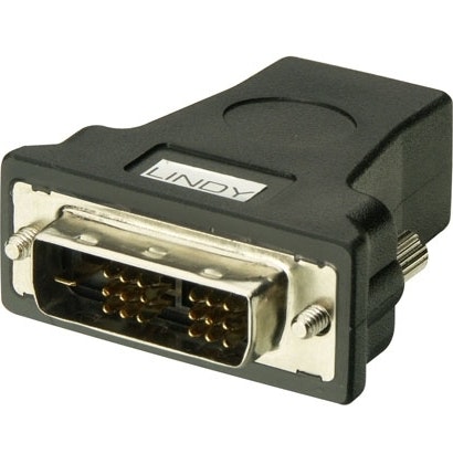 Lindy Lindy HDMI FM/ DVI-D M Adapter HDMI-A FM Negro