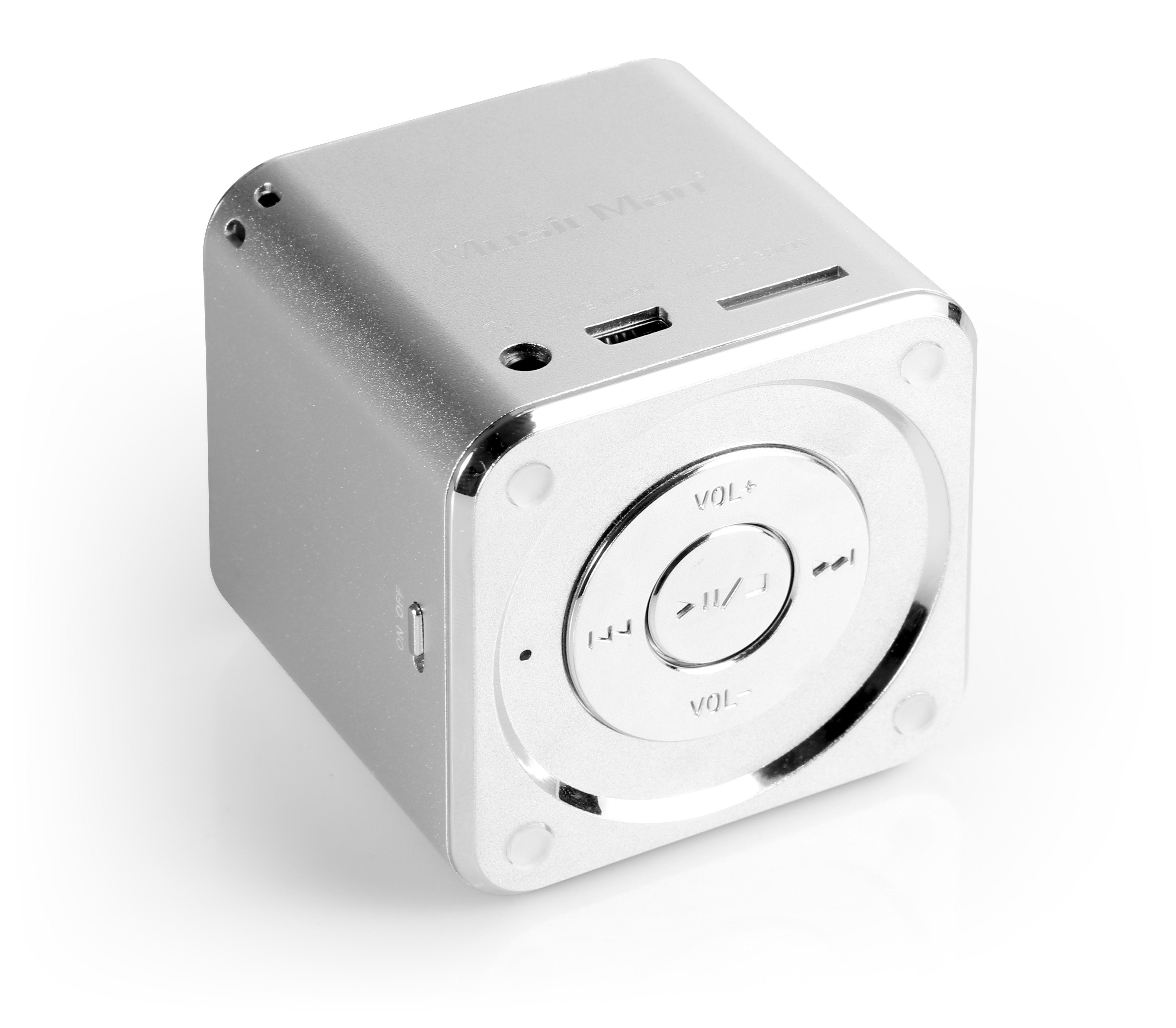 Altavoz Musicman Mini soundstation reproductor de mp3 usb soporte tarjetas microsd batería recargable 5 technaxx ar 3 w plata altavoces 1 15018000 4 10
