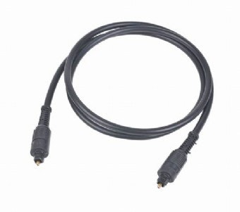 Gembird Toslink, 1m cable de audio Negro