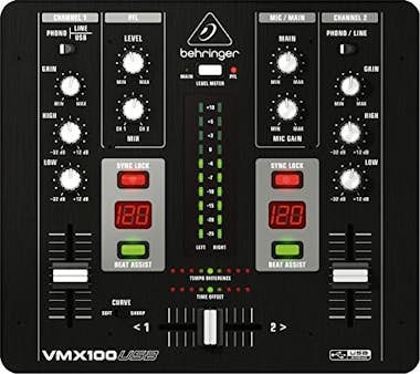 Behringer Behringer VMX100USB mezclador DJ 2 canales Negro
