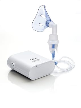 Nebulizador Laica Ne3001 inhaladornebulizador pistones para niños y mayores silencioso muy de usar cualquier tipo medicamento compacto generica color blanco
