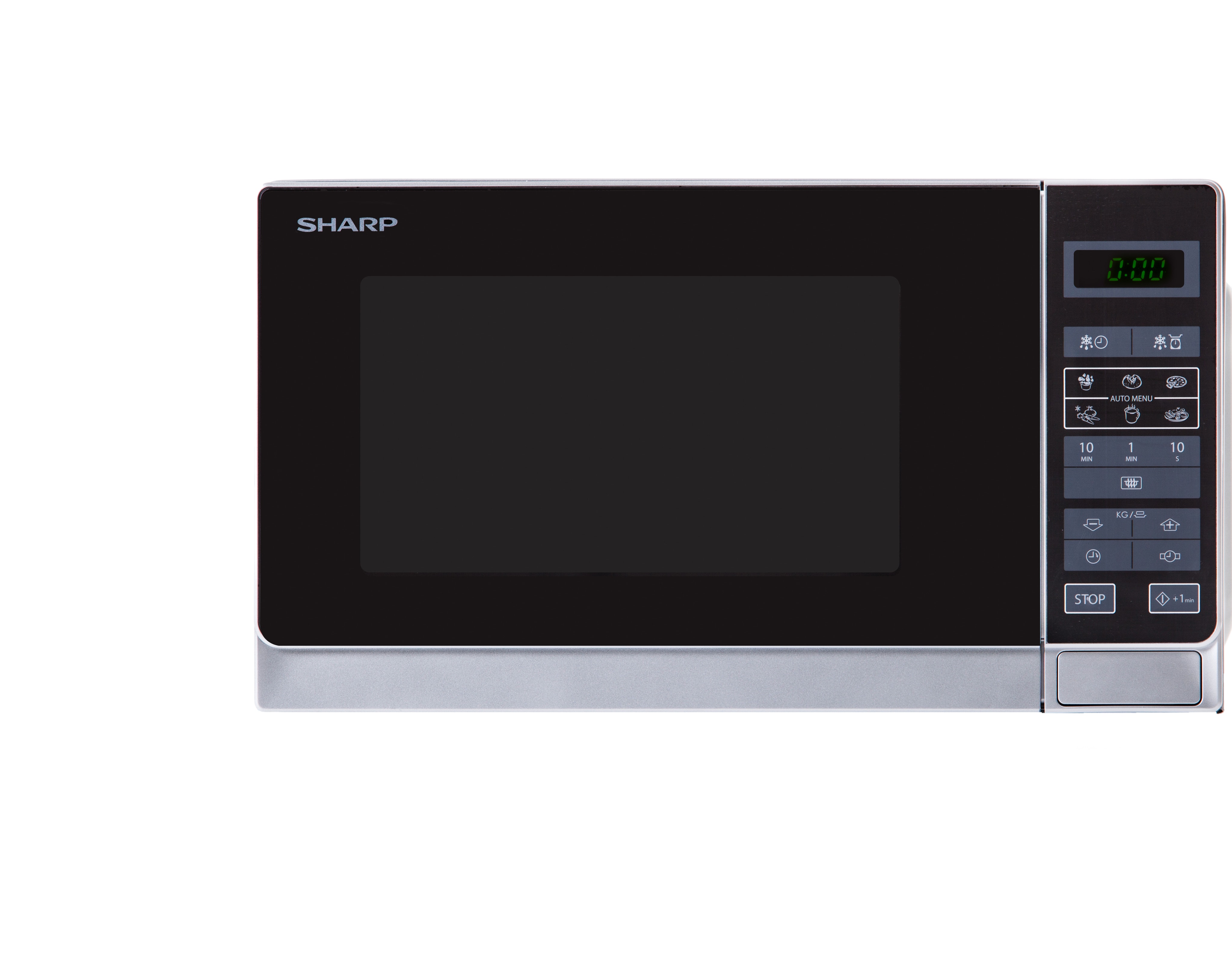 Generica Sharp Home Appliances R-242INW microondas 20 L 800 W Metálico, Plata