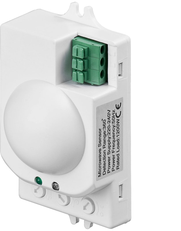 Goobay 96011 Detector movimiento sensor microondas techo blanco ip20 15