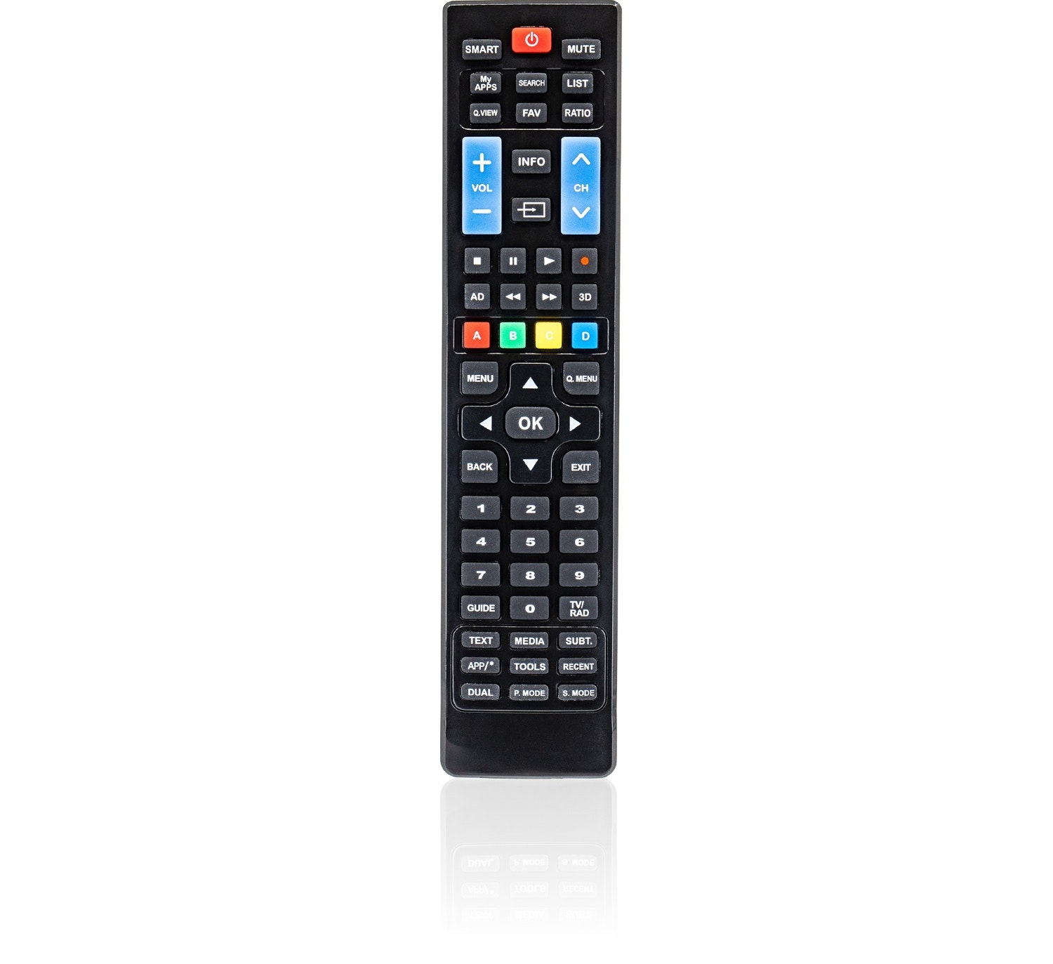 Ewent Ew1575 Mando a distancia para televisores inteligentes lg y samsung negro tv botones