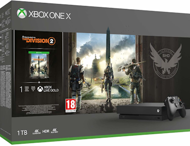 Microsoft Xbox One X 1TB + Tom Clancys The Division 2