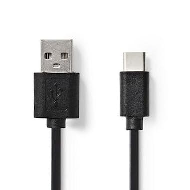 Nedis Nedis CCGP60600BK10 cable USB 1 m 2.0 USB-C USB-A