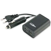 Ansmann Quattro USB unidad de fuente de alimentación Negro