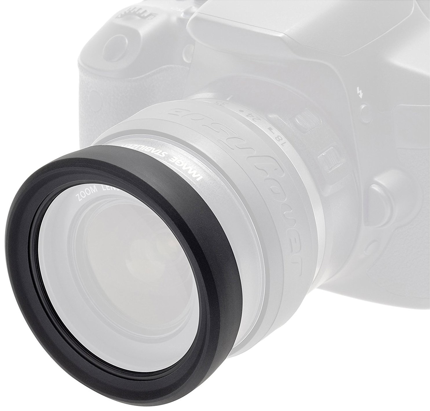 Easycover Easycover ECLR52 parasol de objetivo 5,2 cm Negro