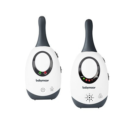 Babymoov Babyphone Simply care audio con vox doble alarma y 2 adaptadores alcance 300 m gris generica