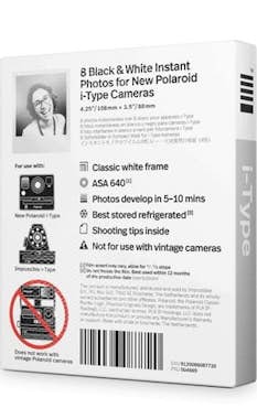 Polaroid Polaroid B&W i-Type Film película instantáneas 88