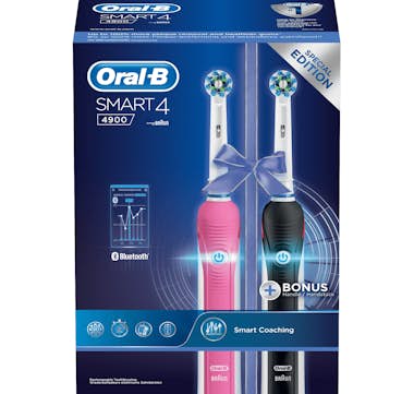 Oral-B Oral-B Smart 4 4900 CrossAction Adulto Negro, Rosa