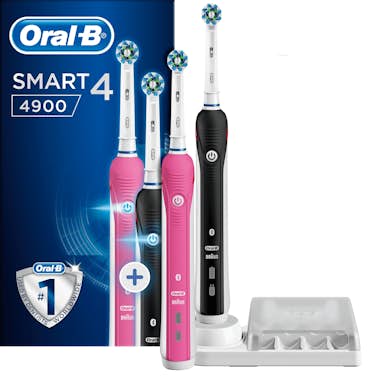 Oral-B Oral-B Smart 4 4900 CrossAction Adulto Negro, Rosa