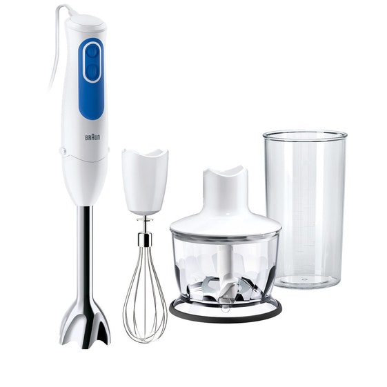 Braun MQ3035WH Sauce licuadora 0,6 L Batidora de inmersión Azul, Blanco 700 W