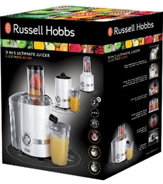 Russell Hobbs Russell Hobbs 22700-56 exprimidor Cromo, Blanco 80